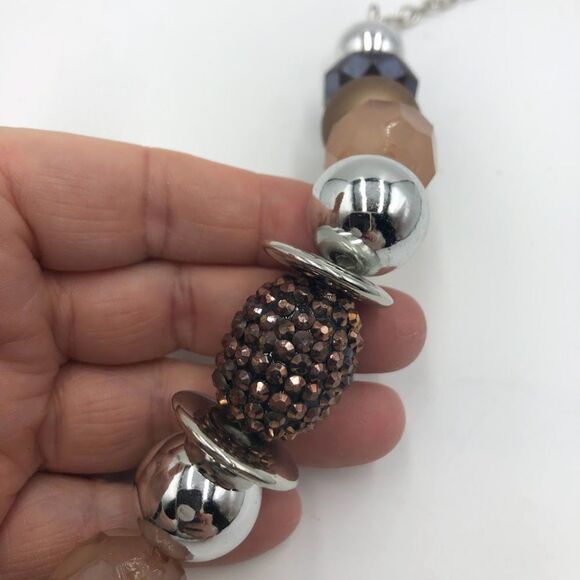 Contemporary Glam: Paparazzi Beaded Gold and Statement Necklace Earrings Set - Picture 4 of 8